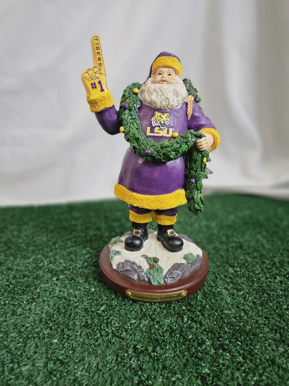 RARE The Memory Company LSU Tigers #1 Santa Limited Edition Figurine